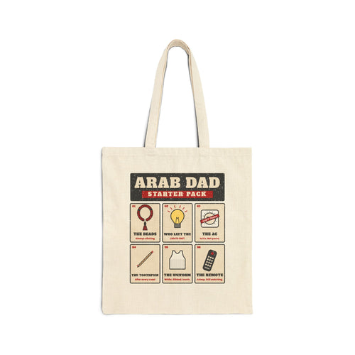 "Arab Dad Starter Pack" Tote Bag