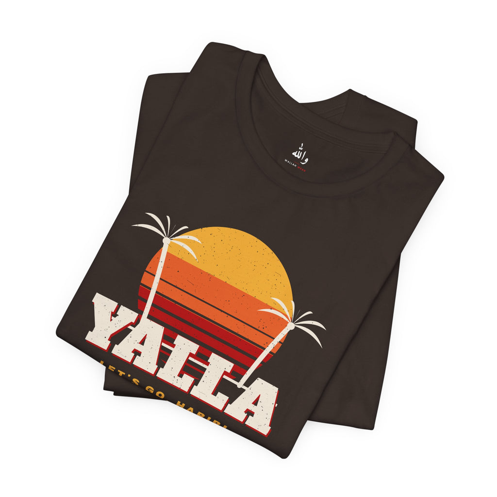 "Yalla" Retro Sunset Tee