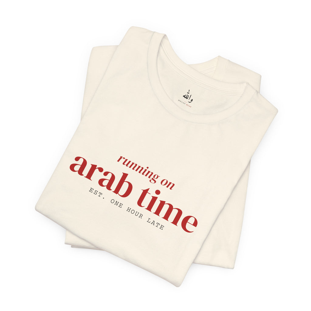 "Running on Arab Time" Tee
