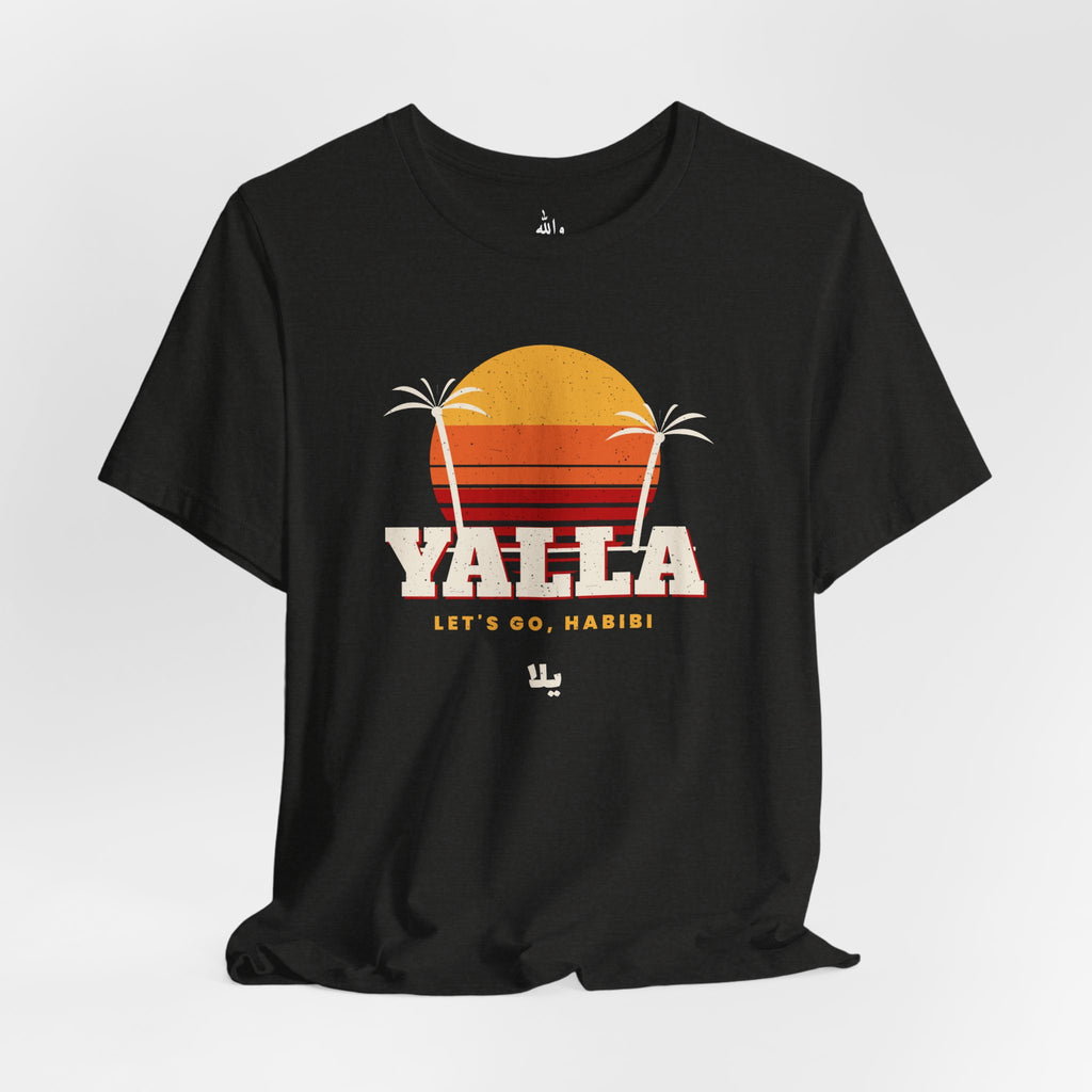 "Yalla" Retro Sunset Tee