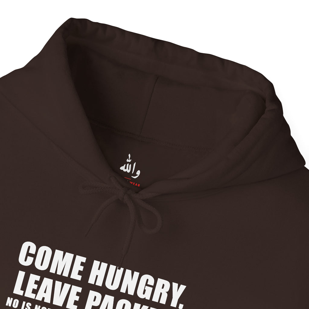 Come Hungry Leave Packed Funny Arab Hoodie | Wallah Wear