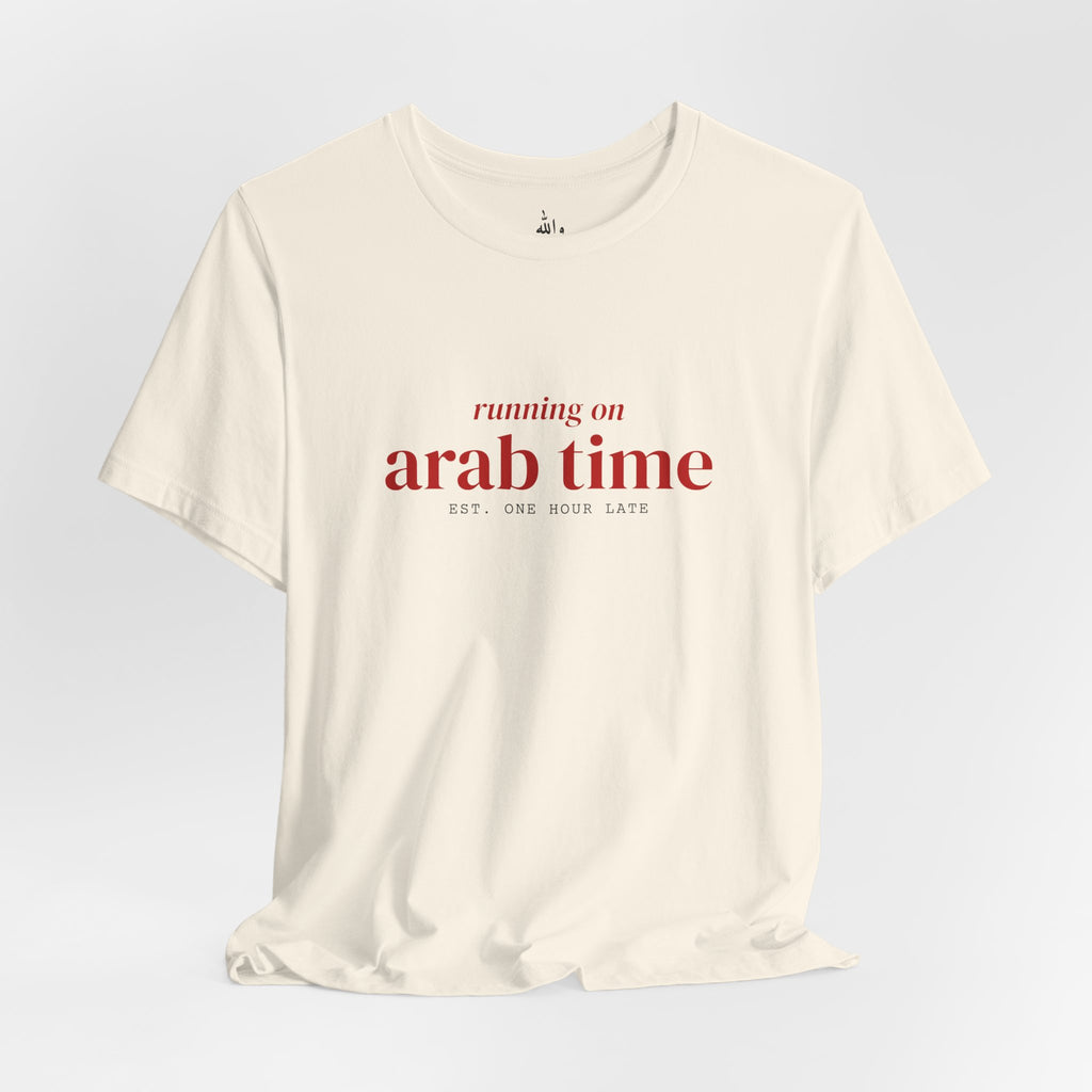 "Running on Arab Time" Tee