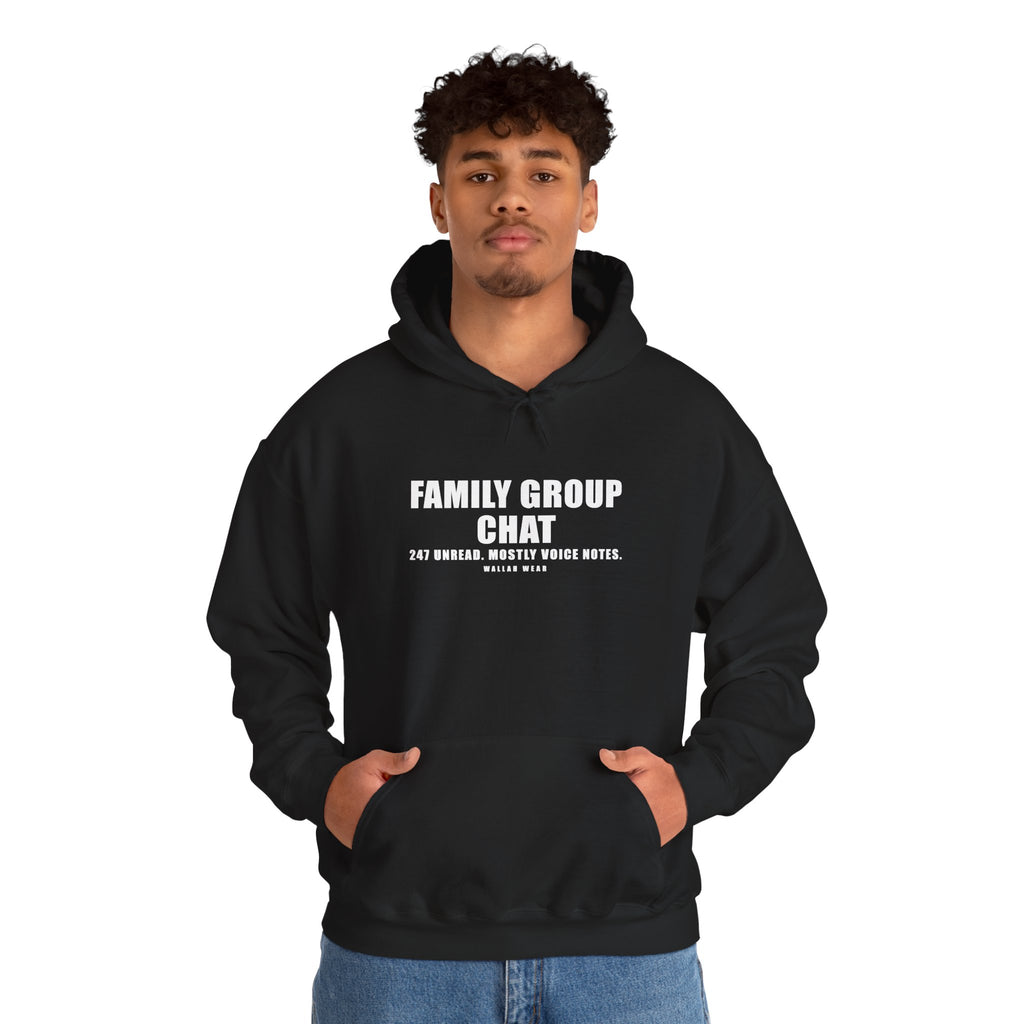 Family Group Chat Funny Arab Hoodie | Wallah Wear