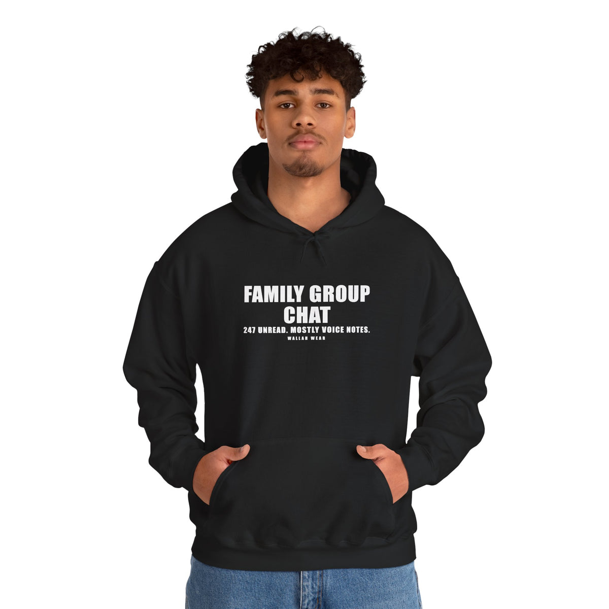 Family Group Chat Funny Arab Hoodie | Wallah Wear