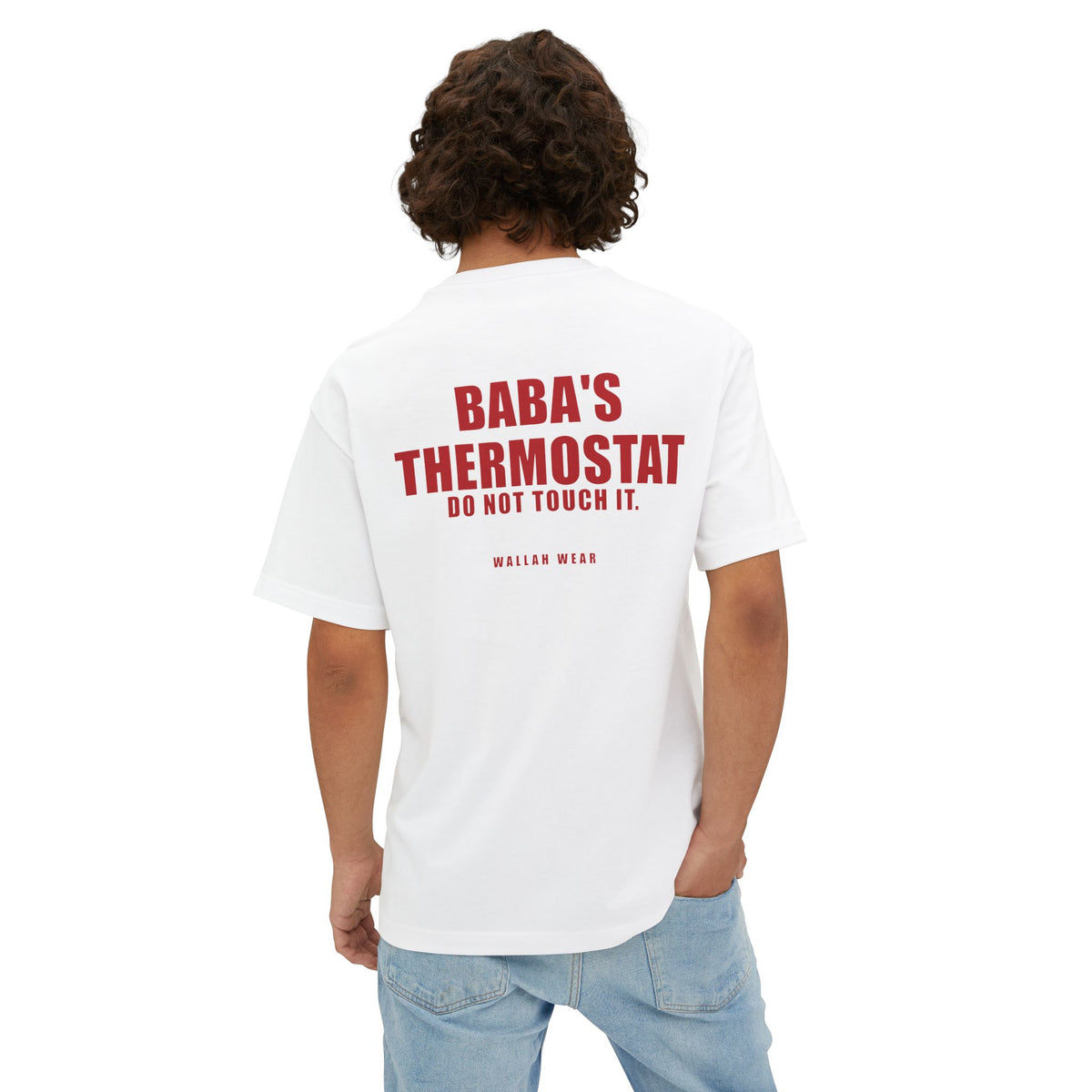 Baba's Thermostat Funny Arab Dad Oversized Tee | Wallah Wear