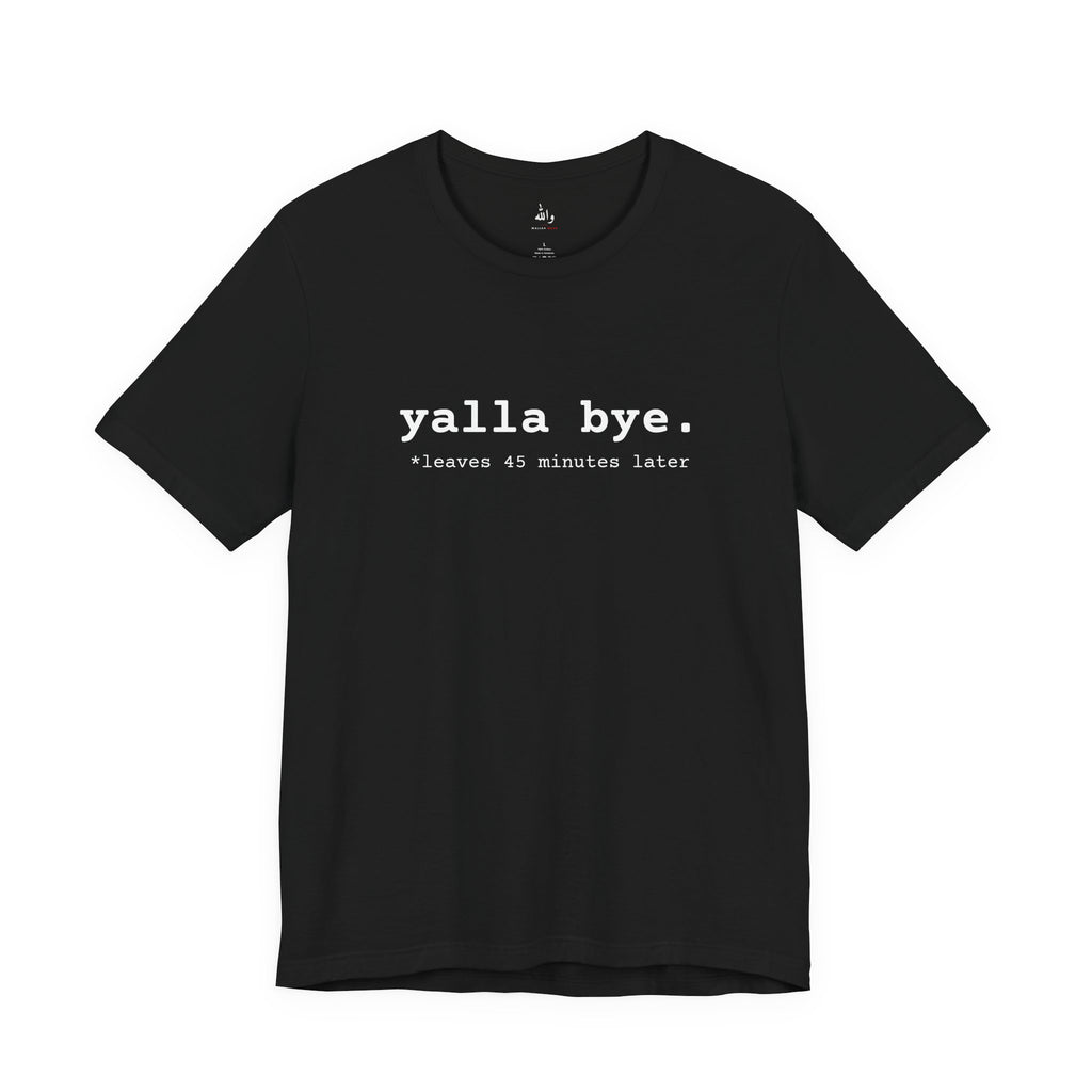 Black Yalla Bye tee