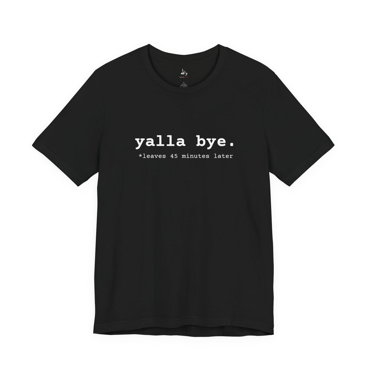 Black Yalla Bye tee