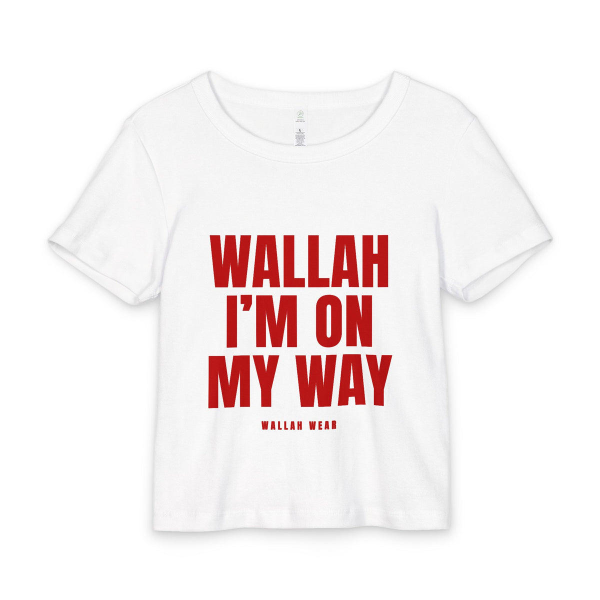 Wallah I’m On My Way Organic Rib Baby Tee