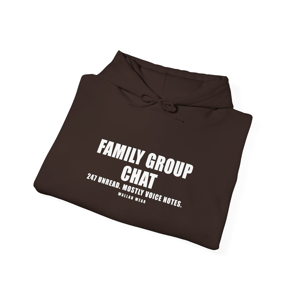 Family Group Chat Funny Arab Hoodie | Wallah Wear