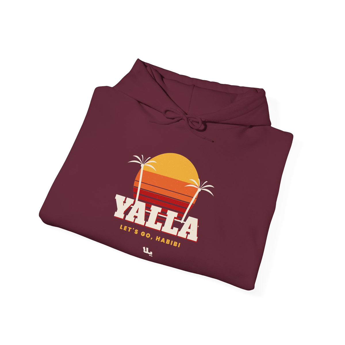"Yalla" Retro Sunset Hoodie