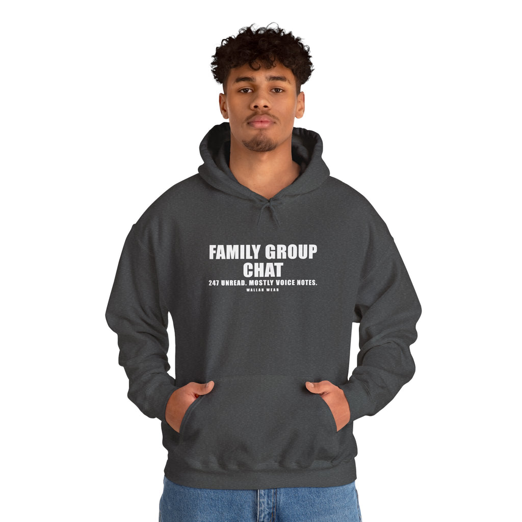 Family Group Chat Funny Arab Hoodie | Wallah Wear