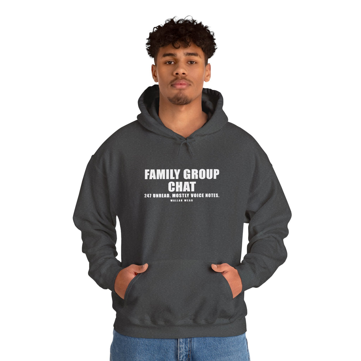 Family Group Chat Funny Arab Hoodie | Wallah Wear