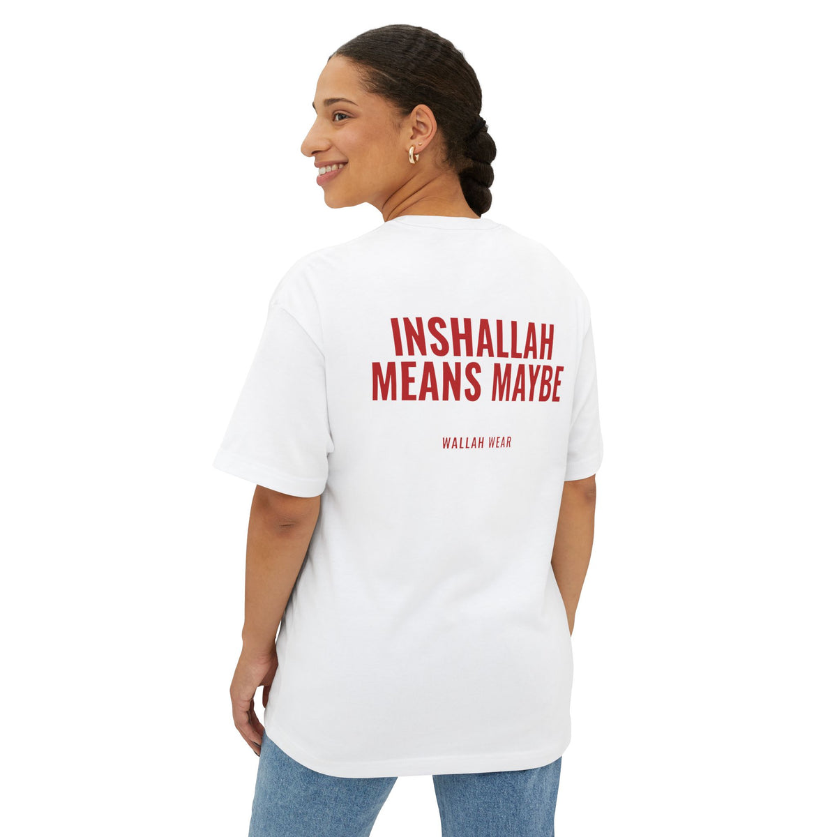 "Inshallah Means Maybe" Oversized Tee