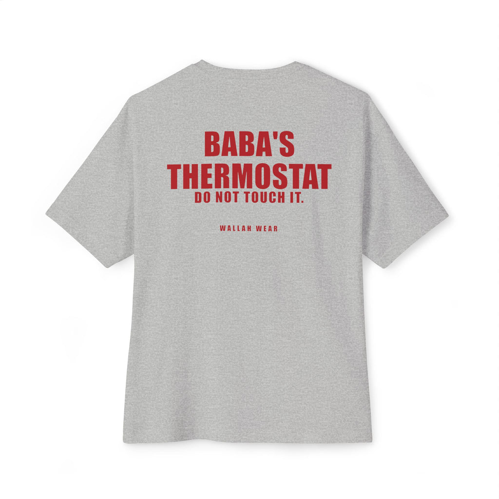 Baba's Thermostat Funny Arab Dad Oversized Tee | Wallah Wear