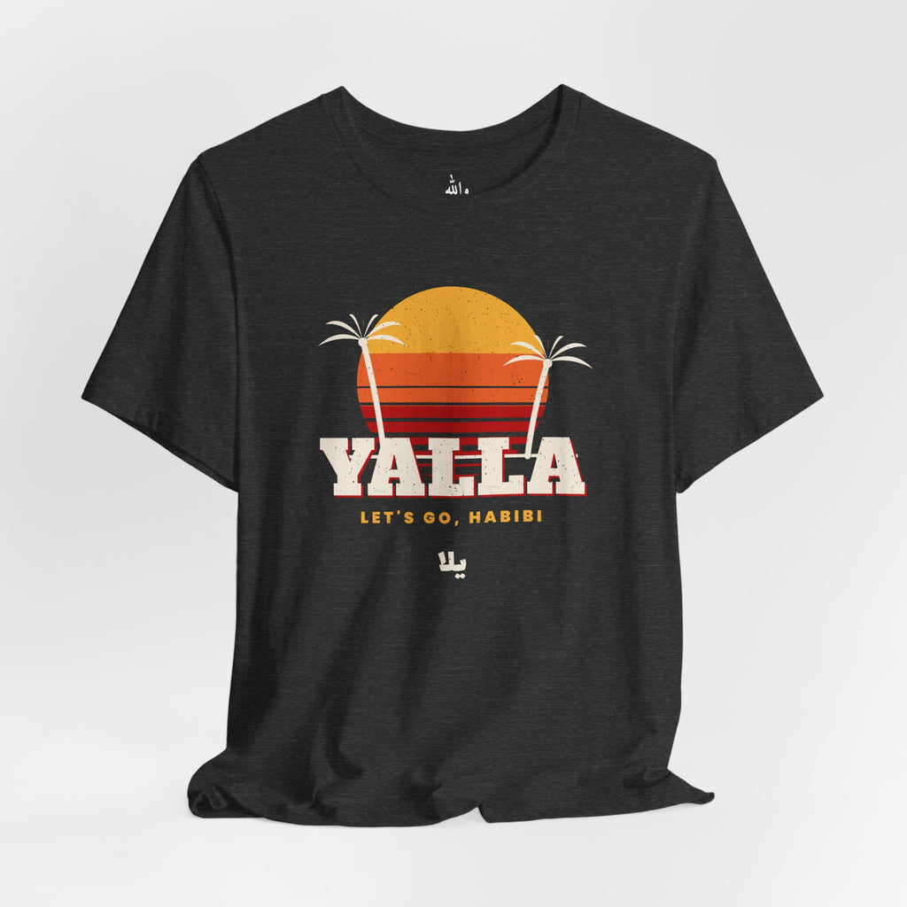 "Yalla" Retro Sunset Tee