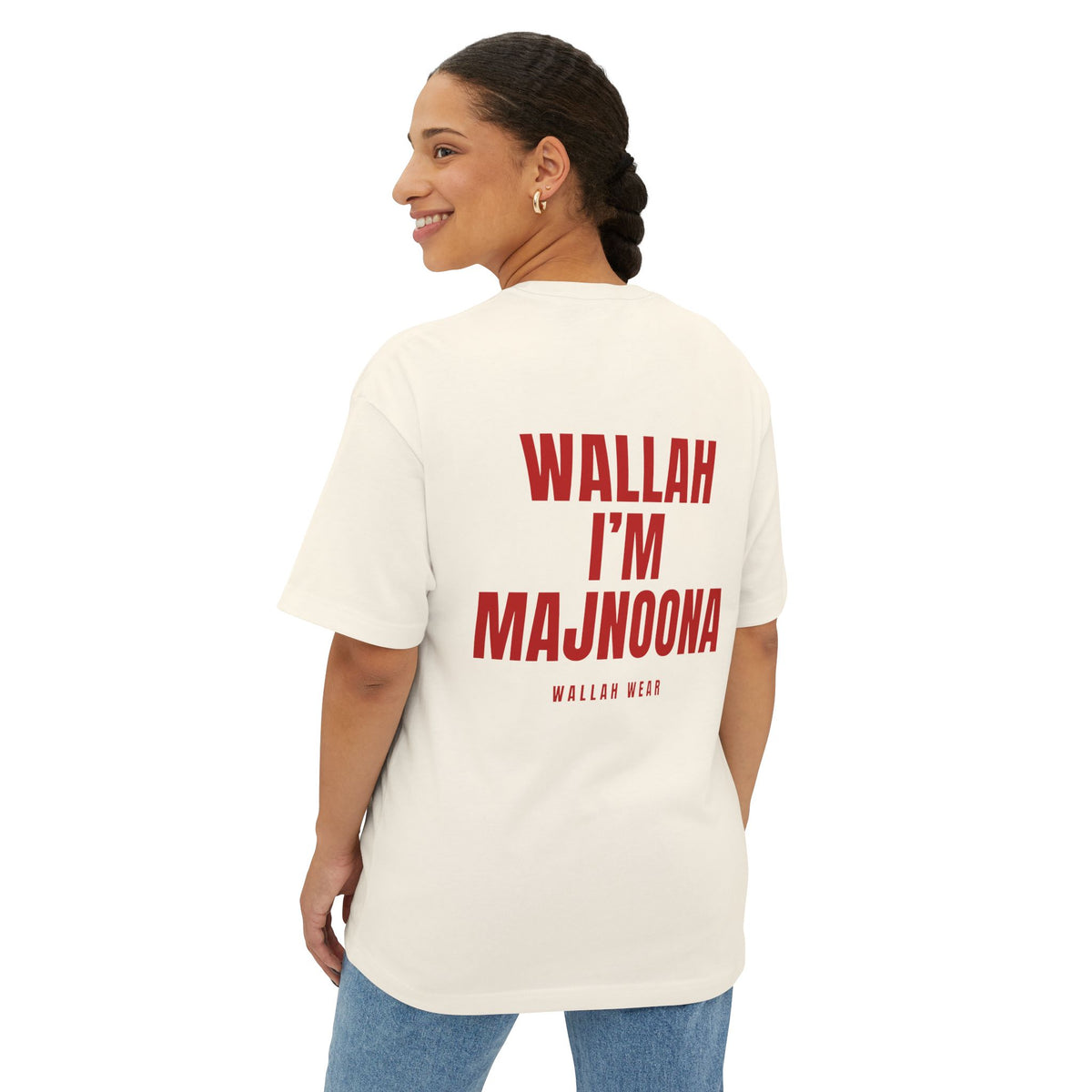 "Wallah, I'm Majnoona" Oversized Tee