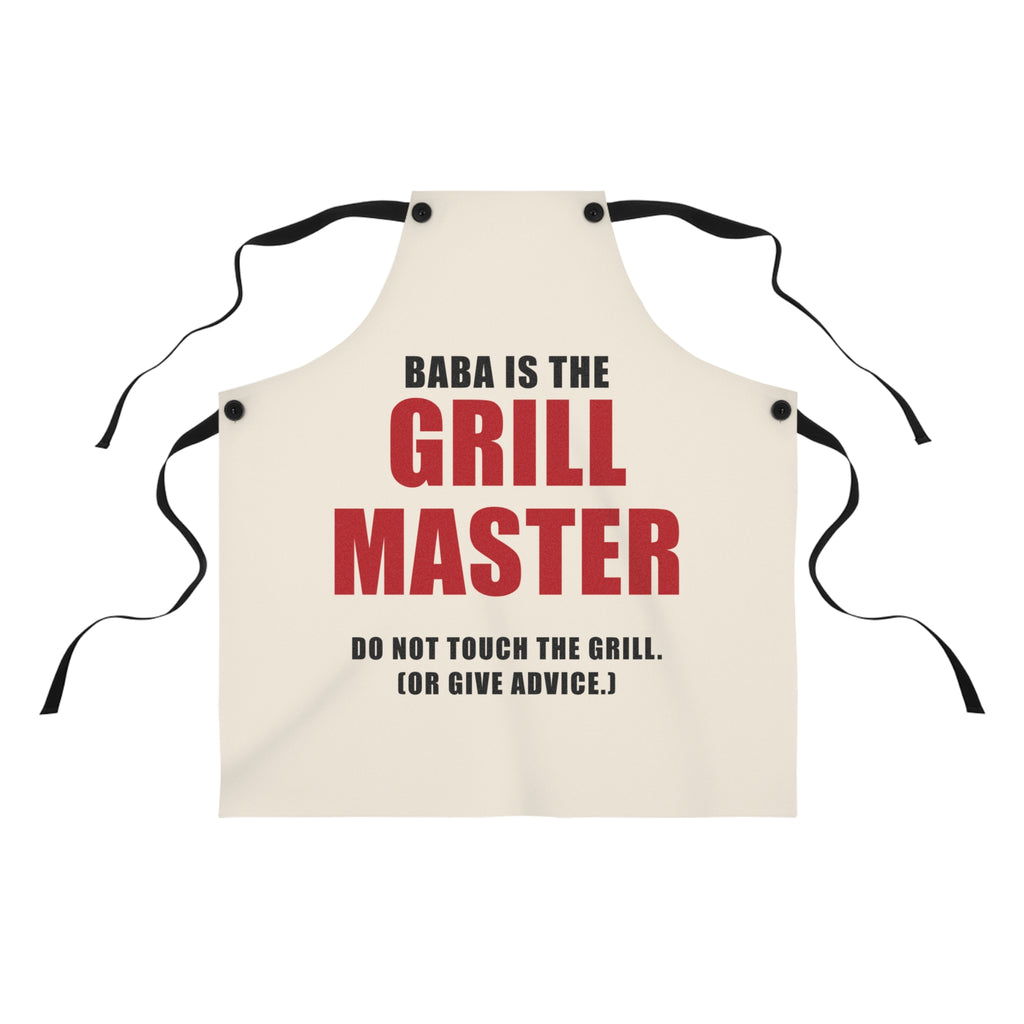 Baba Is The Grill Master Funny Arab Dad Apron | Wallah Wear