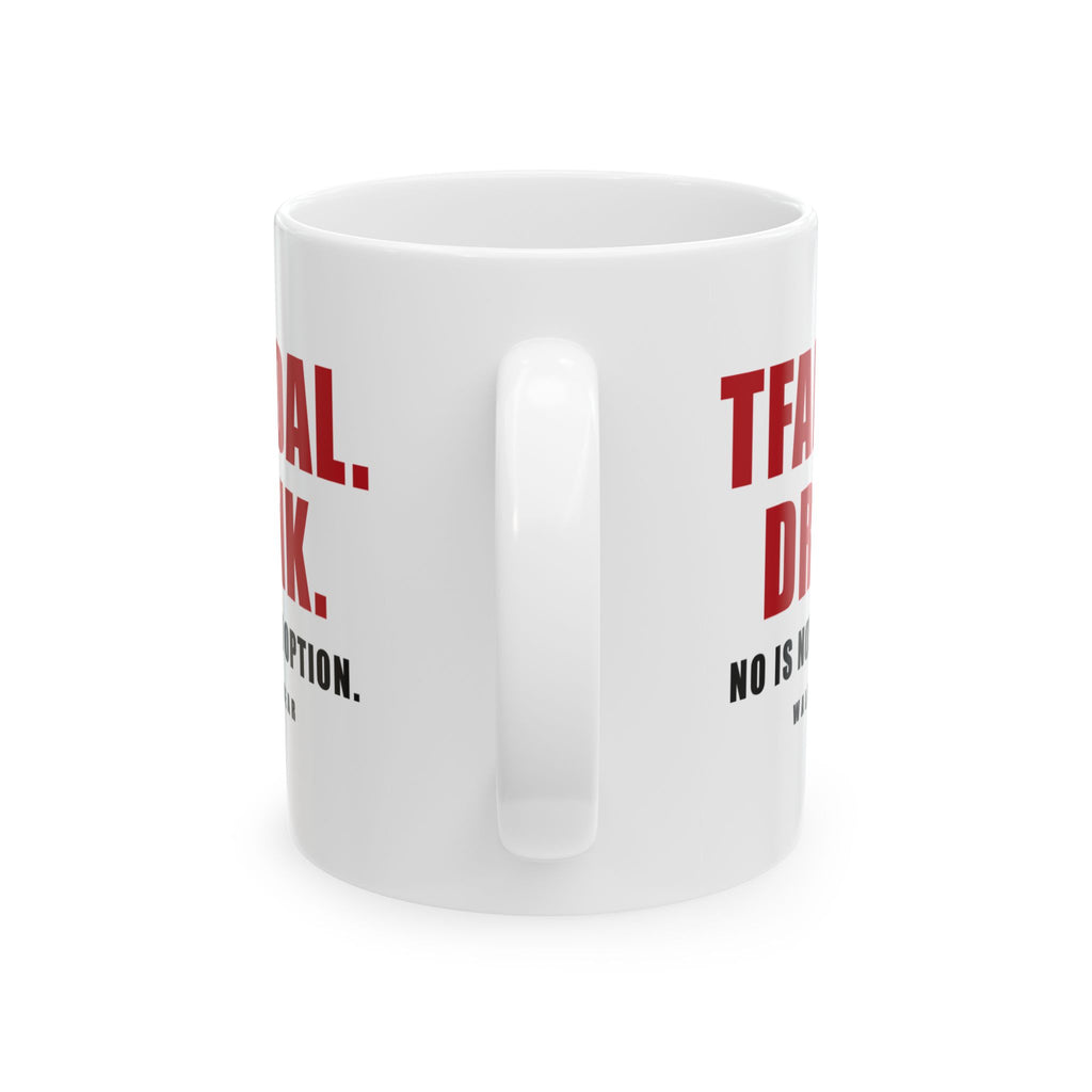 Tfaddal. Drink. Funny Arab Hospitality Mug 11oz | Wallah Wear