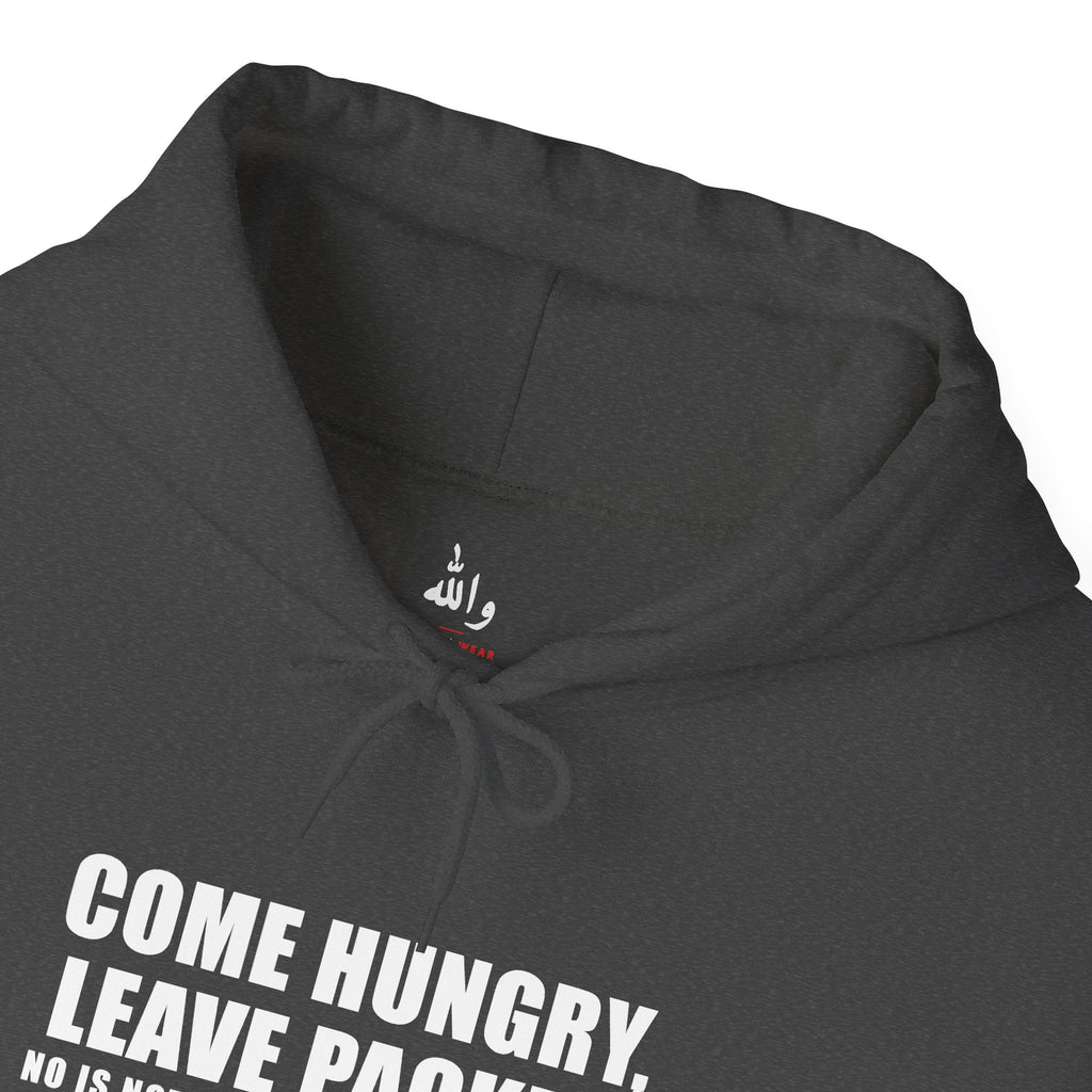 Come Hungry Leave Packed Funny Arab Hoodie | Wallah Wear