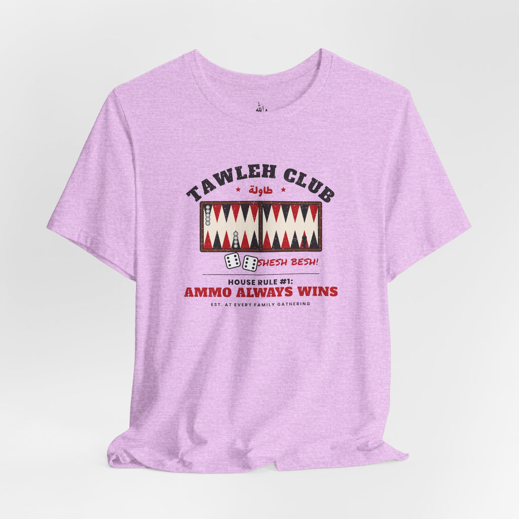 "Tawleh Club" Backgammon Tee