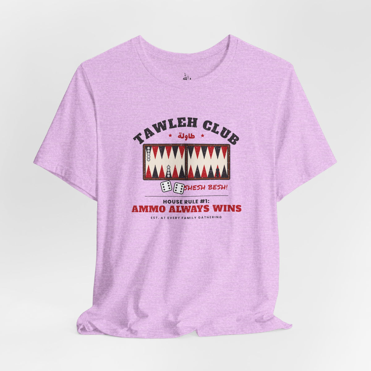 "Tawleh Club" Backgammon Tee