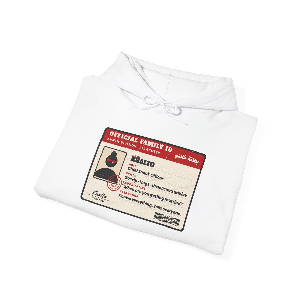 "Official Khalto ID" Hoodie