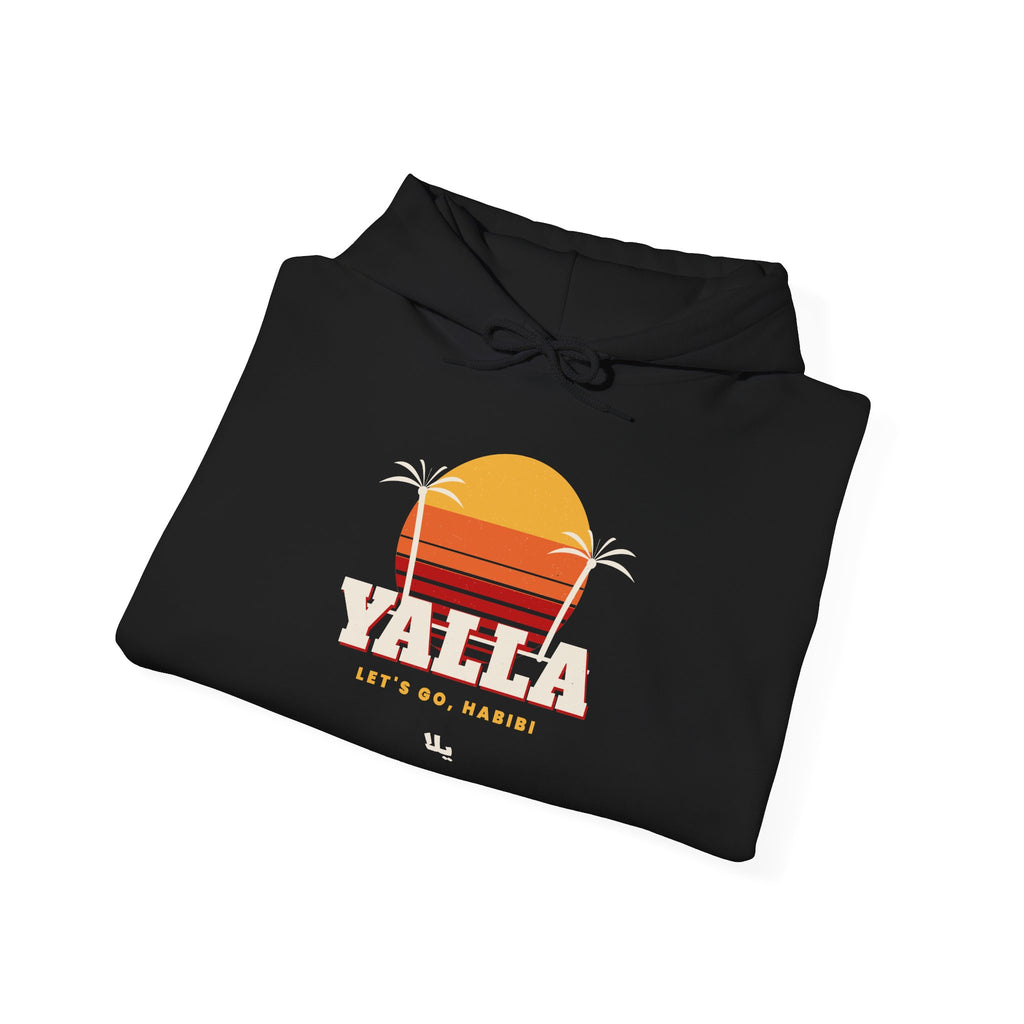 "Yalla" Retro Sunset Hoodie