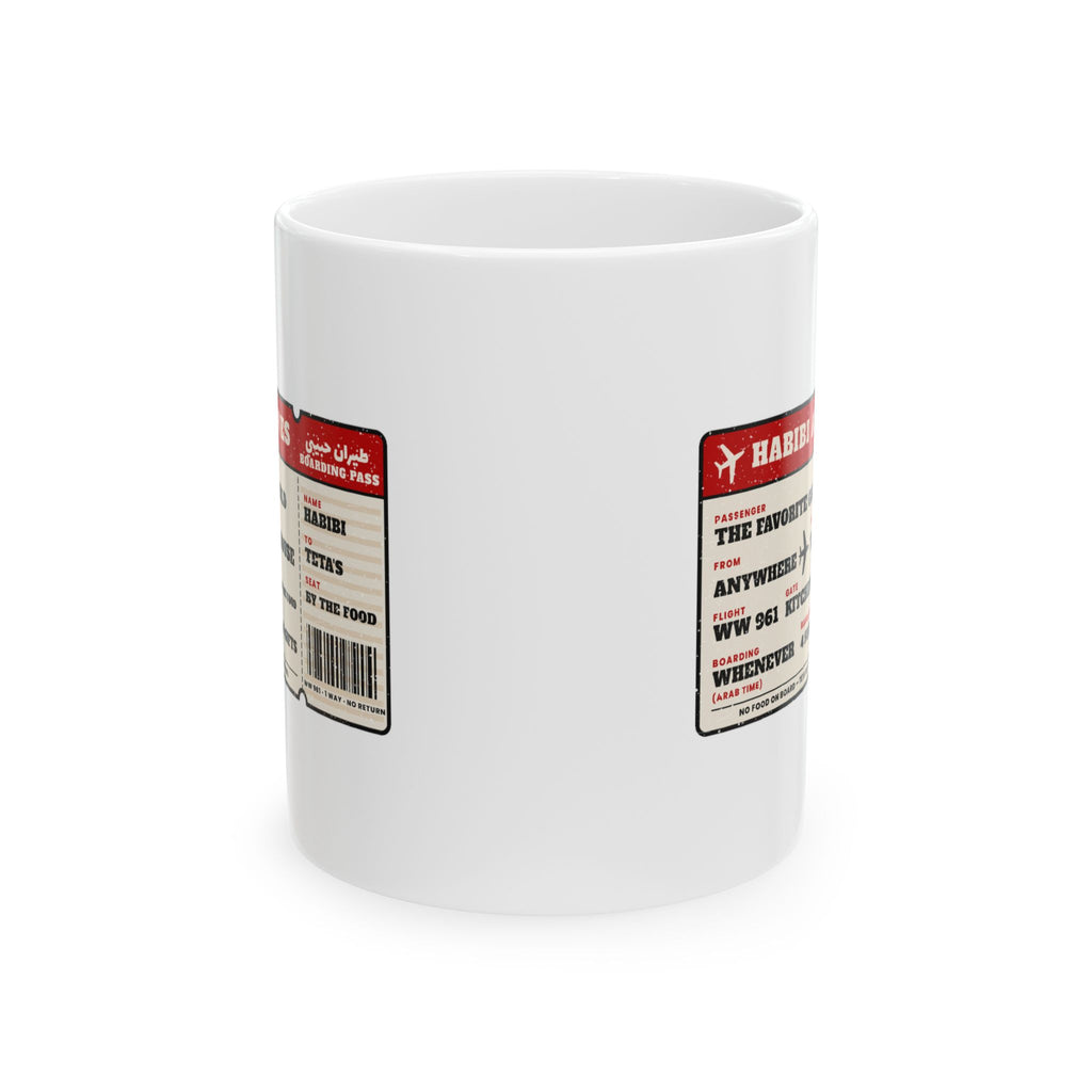 "Habibi Airlines" Boarding Pass Mug