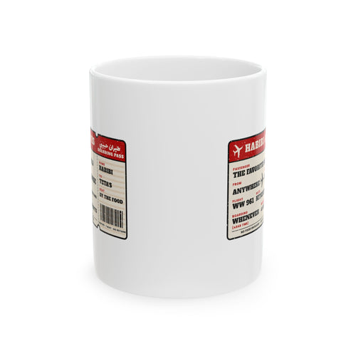 "Habibi Airlines" Boarding Pass Mug