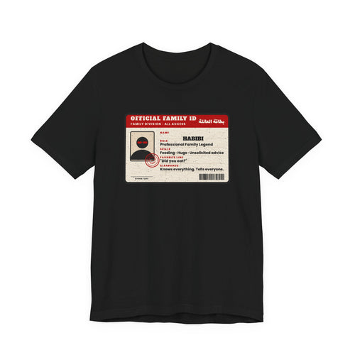 Personalized "Official Family ID" Tee
