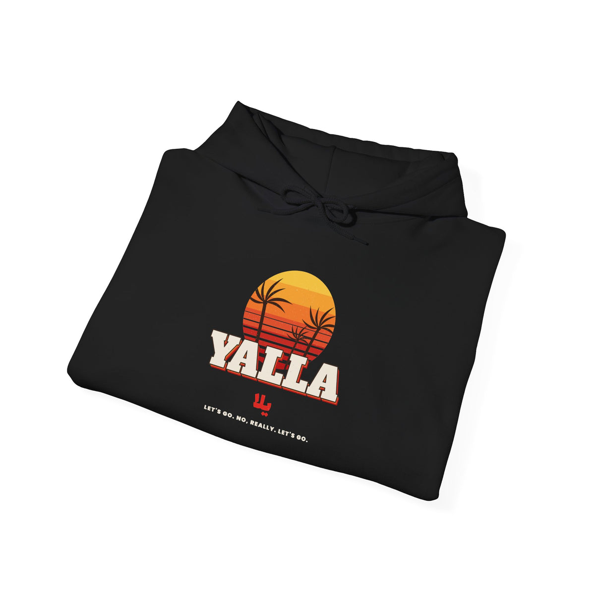 "Yalla" Retro Sunset Hoodie