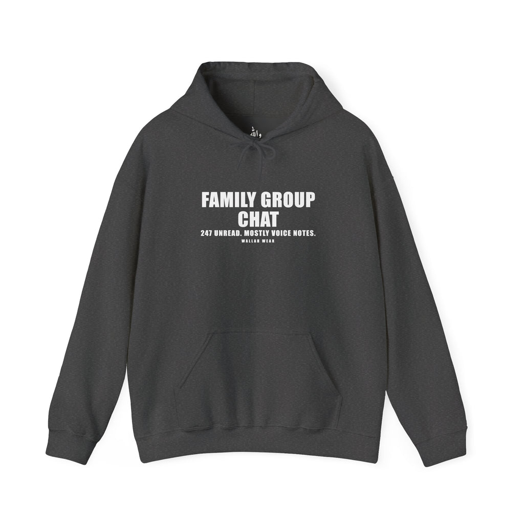 Family Group Chat Funny Arab Hoodie | Wallah Wear