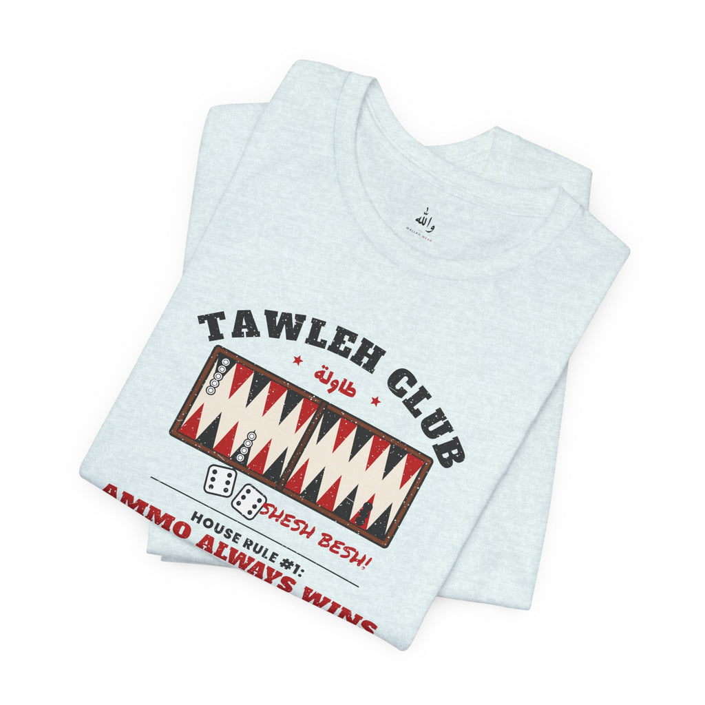 "Tawleh Club" Backgammon Tee