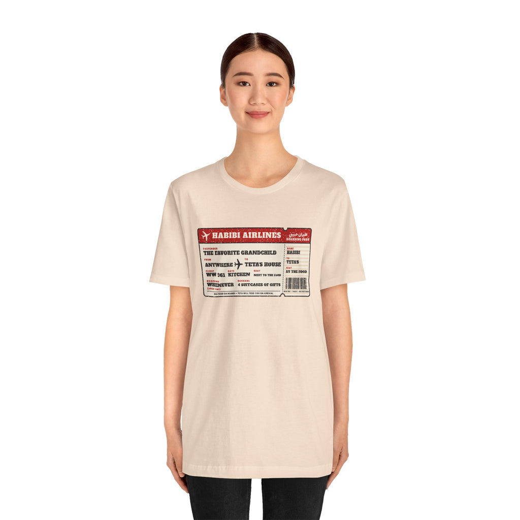 "Habibi Airlines" Boarding Pass Tee
