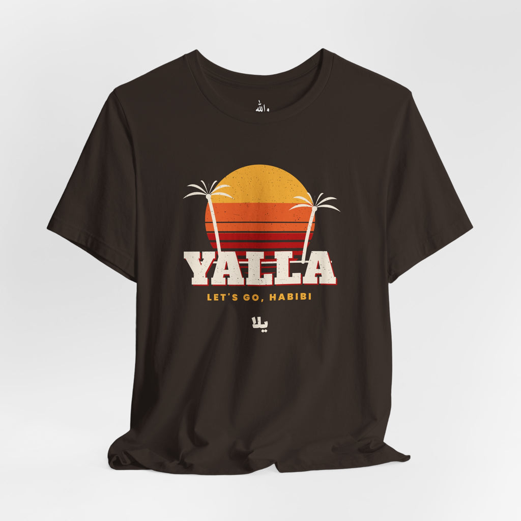 "Yalla" Retro Sunset Tee