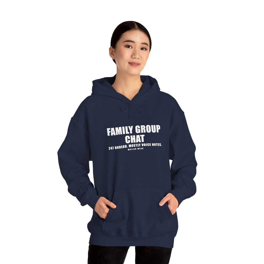 Family Group Chat Funny Arab Hoodie | Wallah Wear