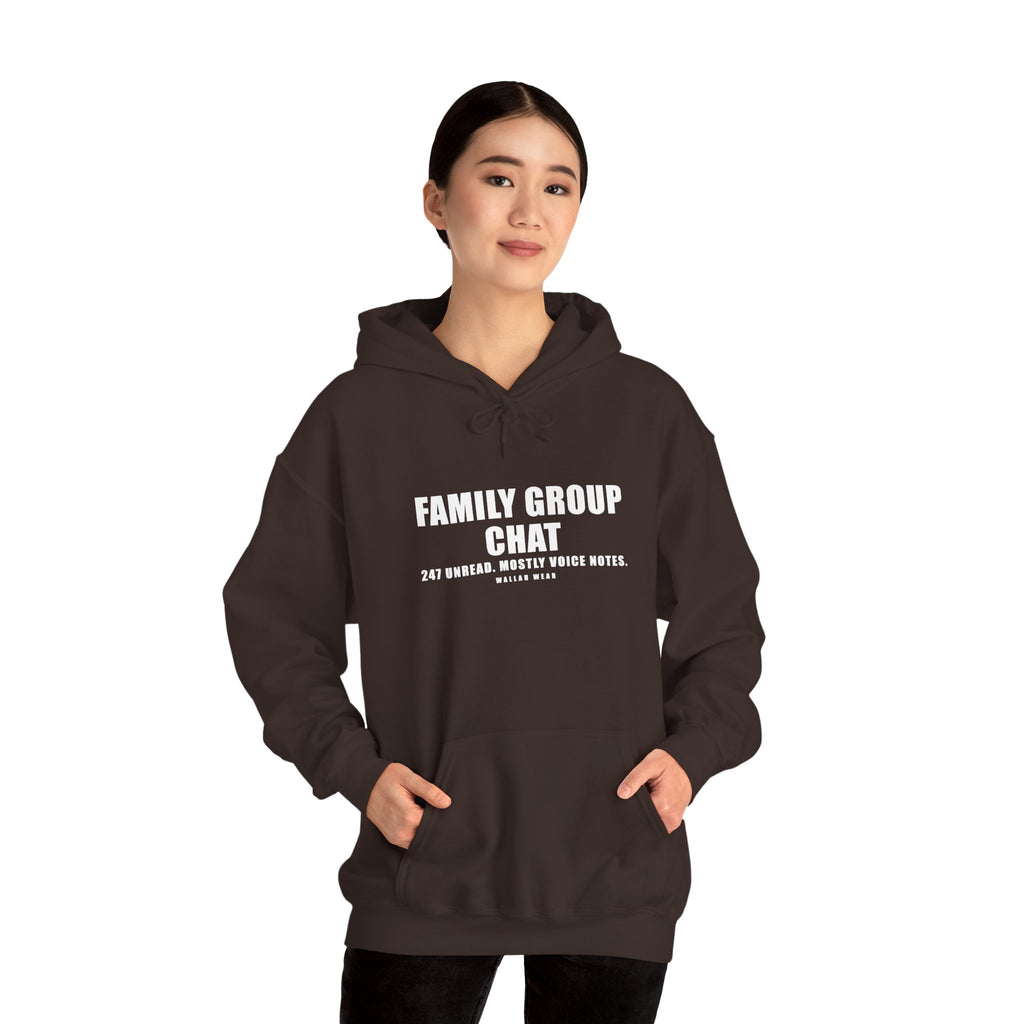 Family Group Chat Funny Arab Hoodie | Wallah Wear