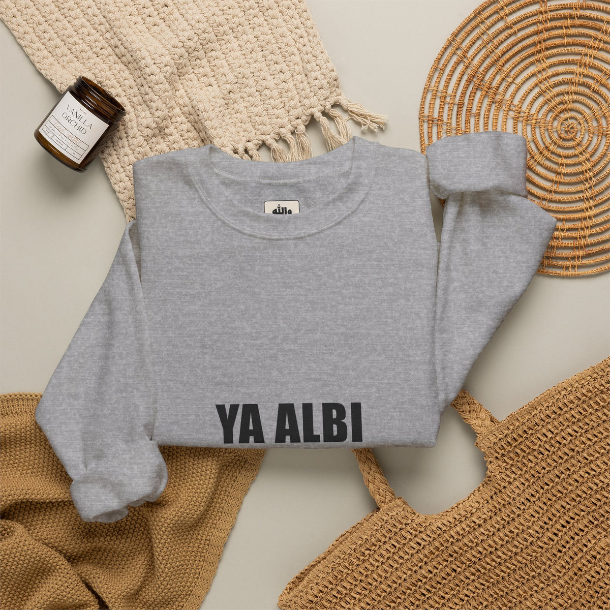 Ya Albi Funny Arab Crewneck Sweatshirt | Wallah Wear