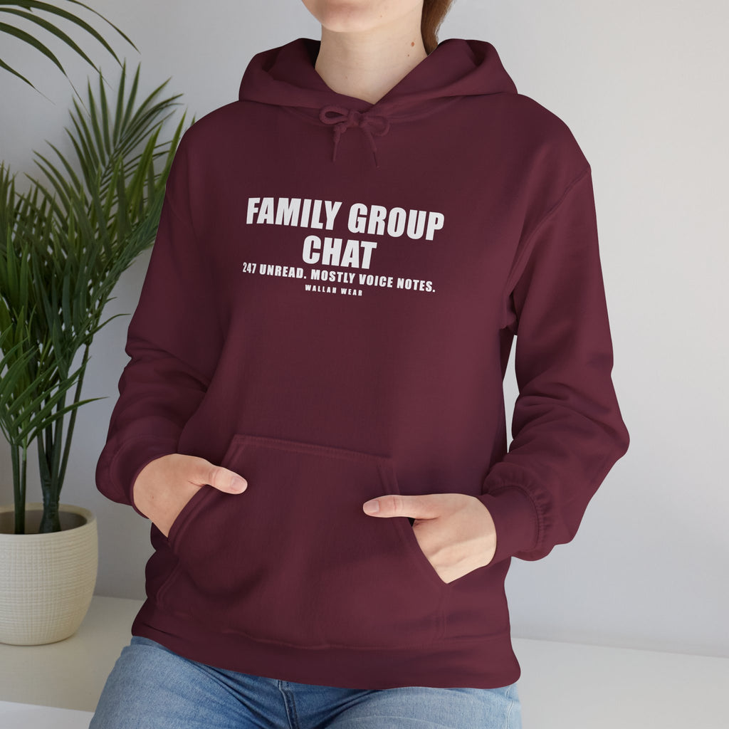 Family Group Chat Funny Arab Hoodie | Wallah Wear