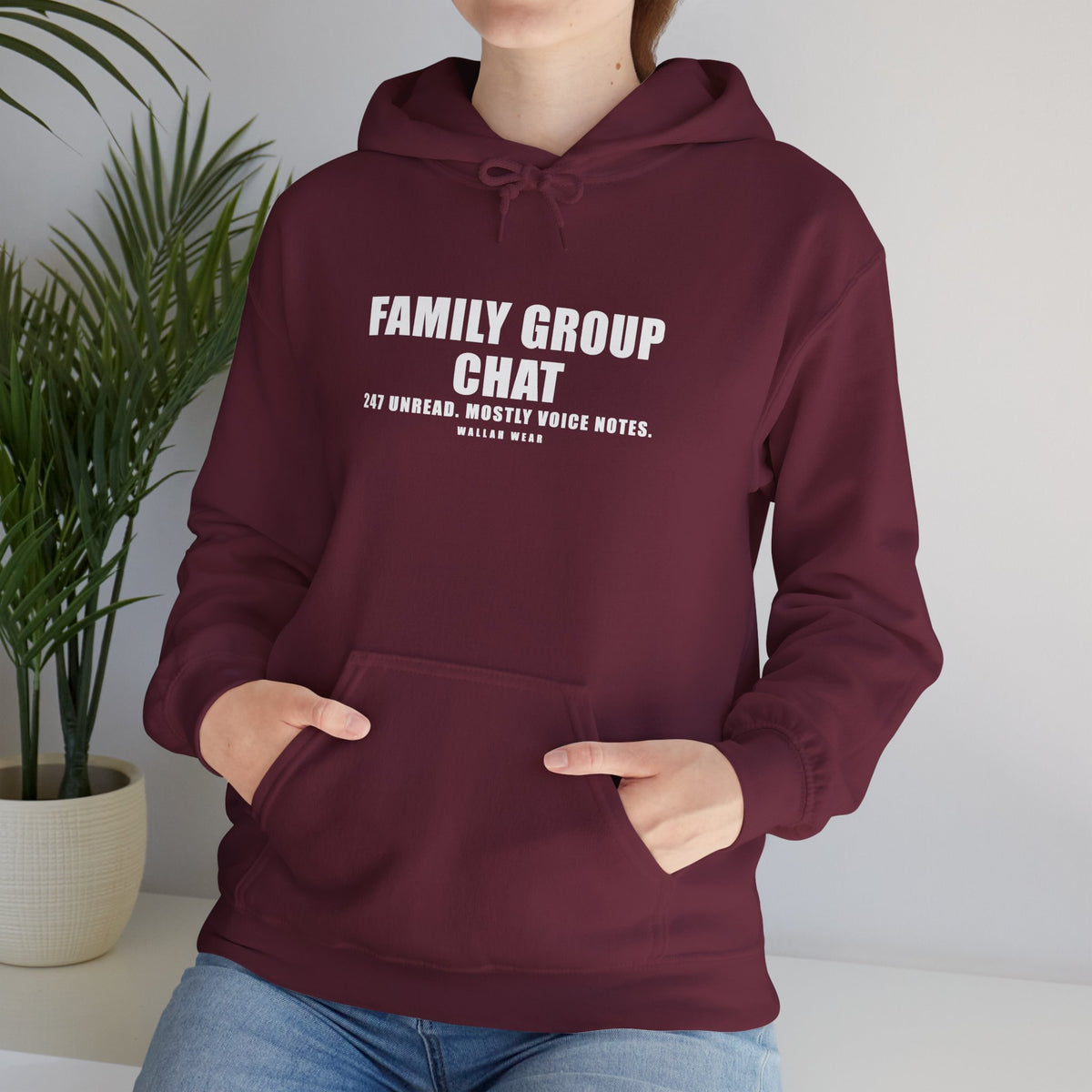 Family Group Chat Funny Arab Hoodie | Wallah Wear