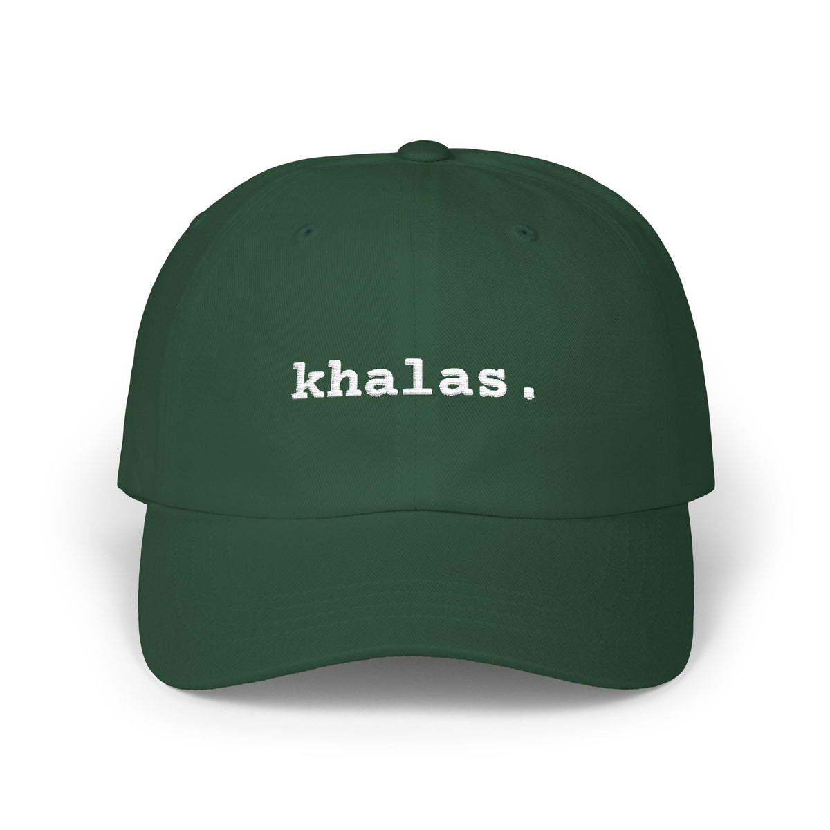 "Khalas." Embroidered Cap