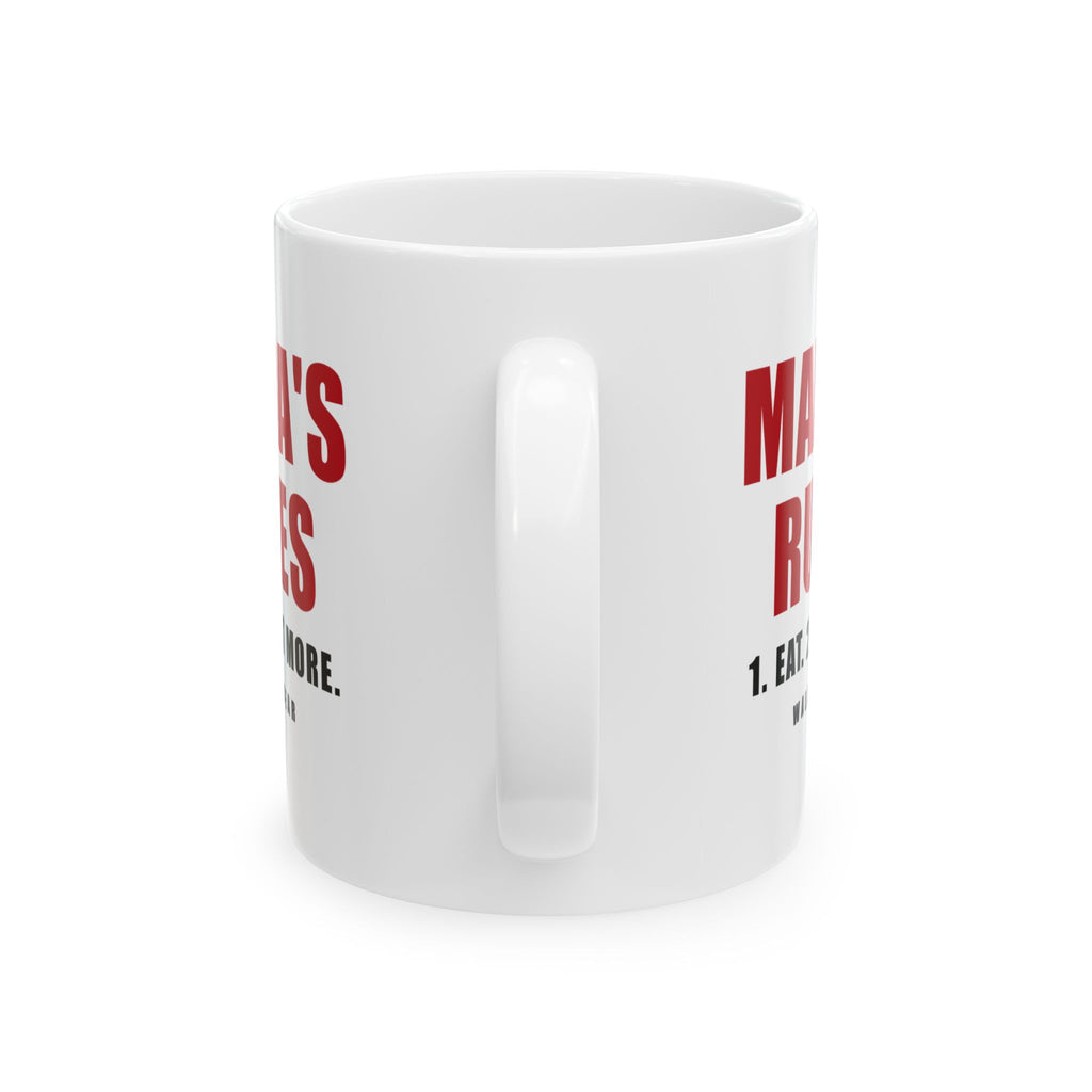 Mama's Rules Funny Arab Mom Mug 11oz | Wallah Wear