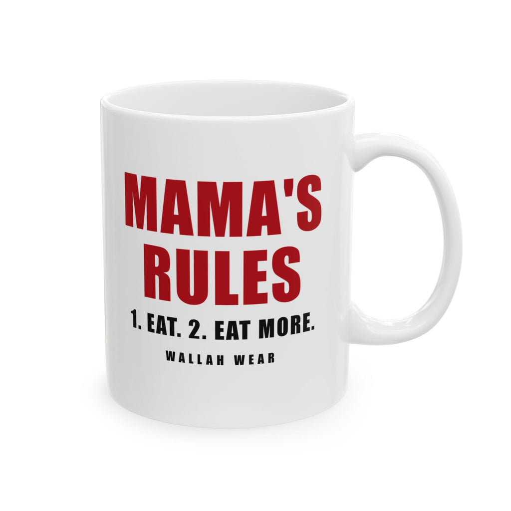 Mama's Rules Funny Arab Mom Mug 11oz | Wallah Wear