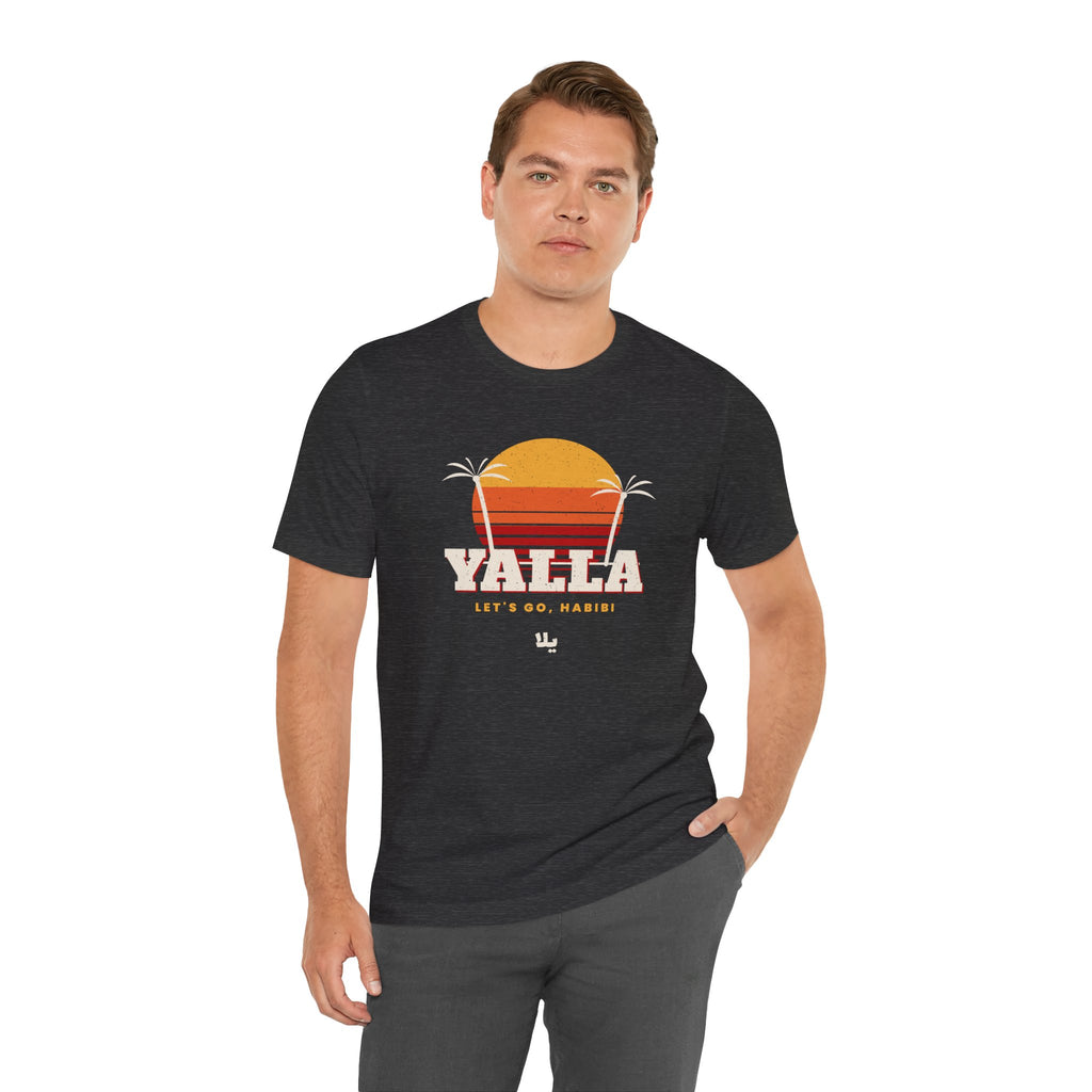 "Yalla" Retro Sunset Tee