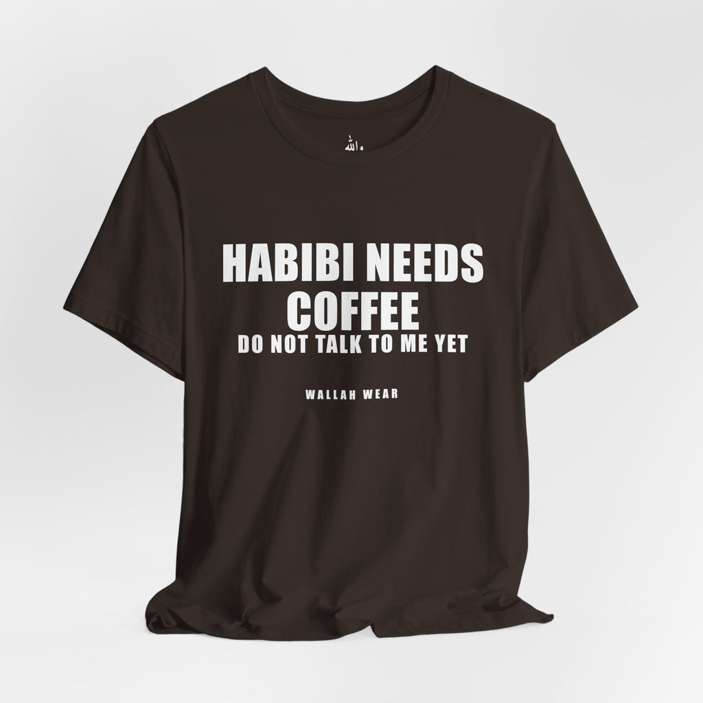 Habibi Needs Coffee Funny Arab Tee | Wallah Wear