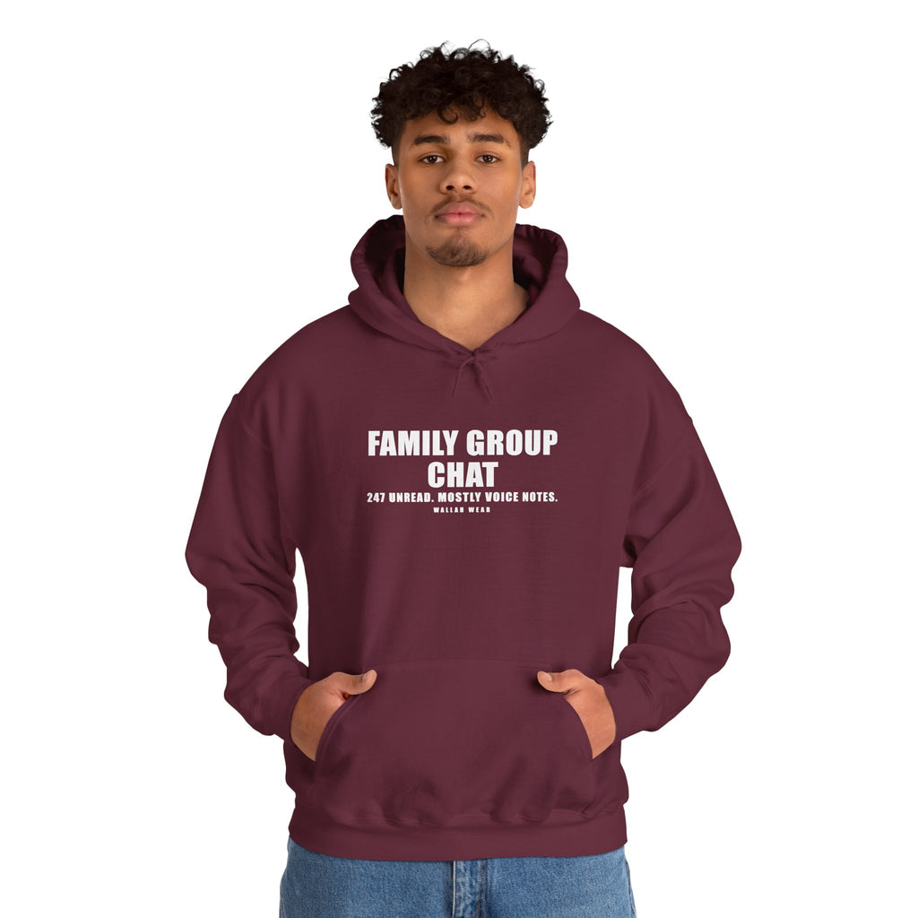 Family Group Chat Funny Arab Hoodie | Wallah Wear