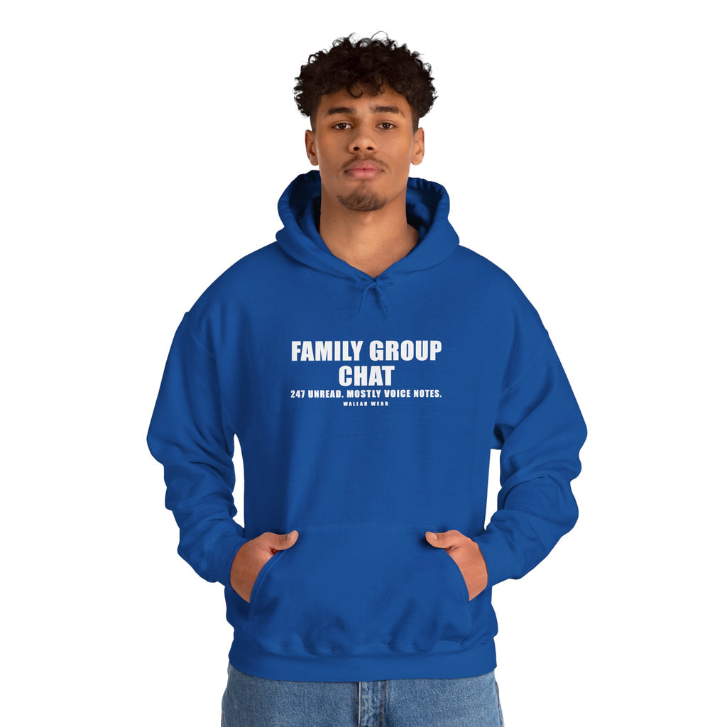 Family Group Chat Funny Arab Hoodie | Wallah Wear