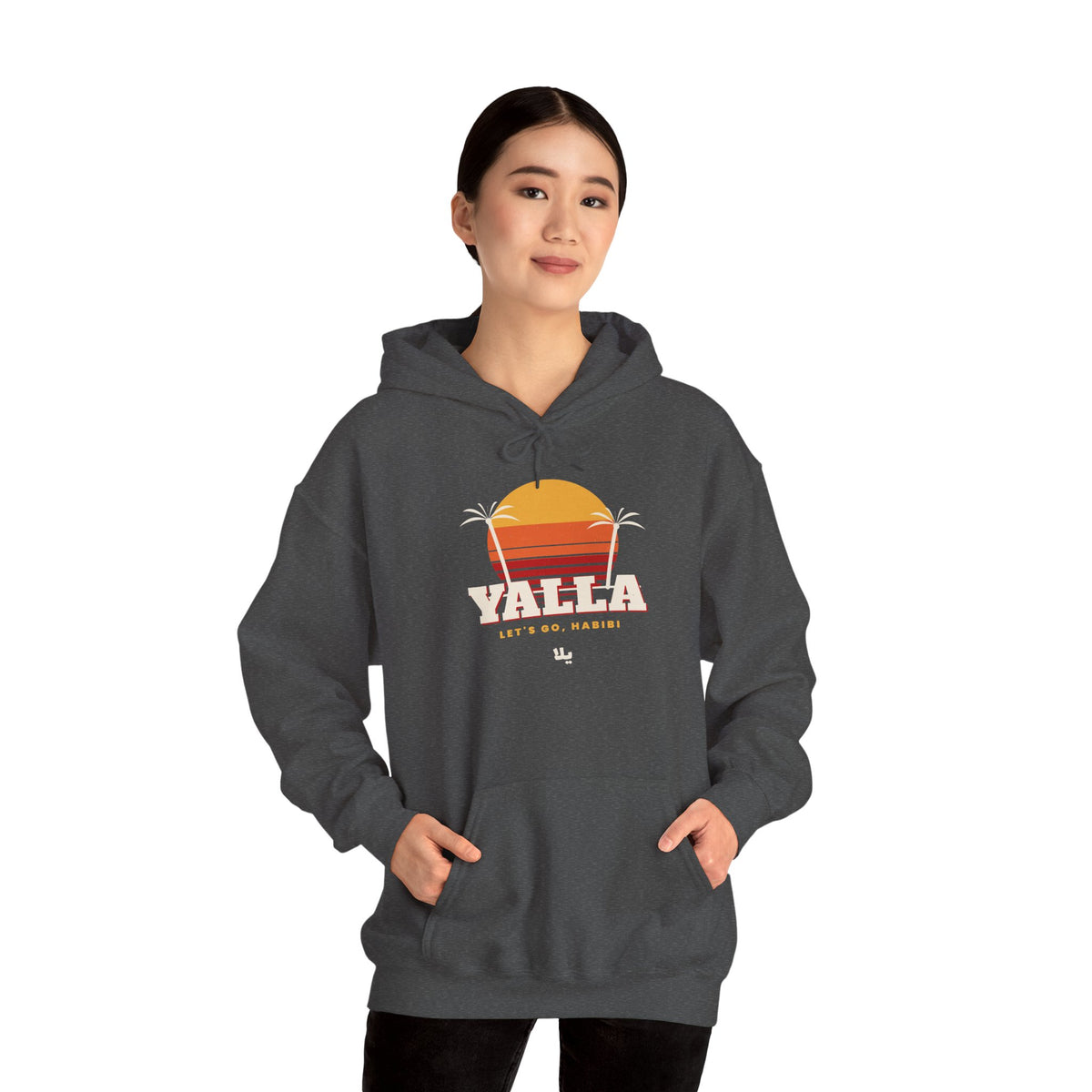 "Yalla" Retro Sunset Hoodie