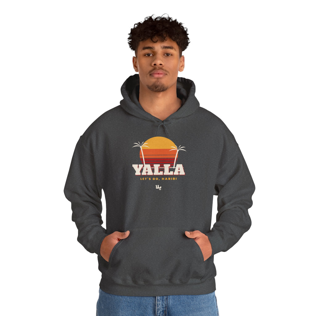 "Yalla" Retro Sunset Hoodie