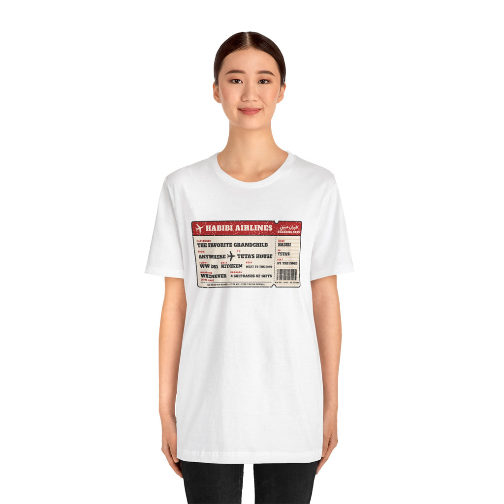 "Habibi Airlines" Boarding Pass Tee